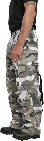 Men's Cotton Loose-fit Vintage Washed Look Multi Pocket Casual Cargo in Saudi Arabia
