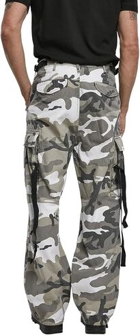 Men's Cotton Loose-fit Vintage Washed Look Multi Pocket Casual Cargo in Saudi Arabia