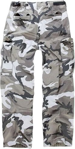Men's Cotton Loose-fit Vintage Washed Look Multi Pocket Casual Cargo in Saudi Arabia