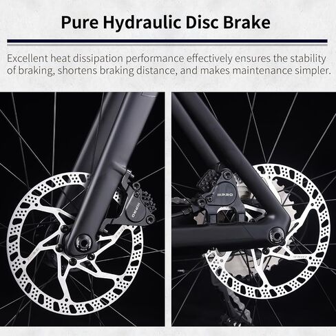SAVADECK Carbon Road Bike, T800 Carbon Fiber Frame 700C Racing Bicycle with Shimano R4700 20 Speed Groupset and Hydraulic Disc Brake, Ultra-Light Carbon Bike for Adult in Kuwait