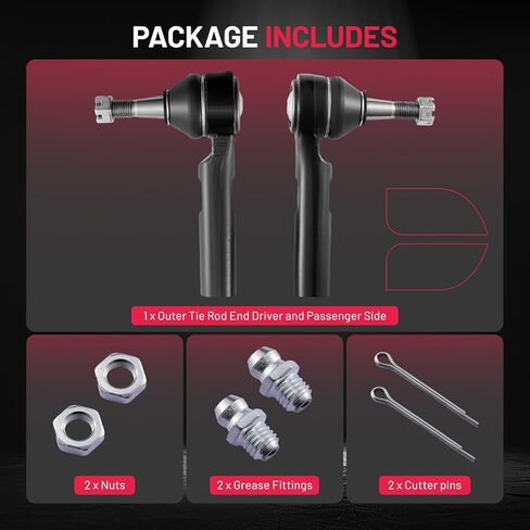 BDFHYK 4pcs Front Inner & Outer Tie Rod Ends Kit Compatible with 2002-2006 Cadillac Escalade ESV,Compatible with Chevy 1999-2006 Tahoe Silverado 1500,Sierra 1500 Yukon Replacement for ES3488 ES3493 in Kuwait