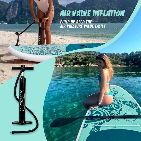 FEATH-R-LITE Inflatable Ultra-Light 10'×30''/10'6''×33'' Stand Up Paddle Board for All Skill Levels with Premium SUP Paddleboard Accessories,Non-Slip Comfort Deck for Youth & Adults in Saudi Arabia