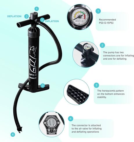 10’6’’ Portable Inflatable Stand Up Paddle Board (SUP) for Adults and Youth with Non-Slip Deck – Complete Accessories Kit, Perfect for Fishing, Yoga, Fitness & Family Fun in Kuwait