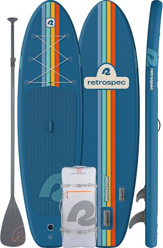 Retrospec Weekender قابلة للنفخ ، تشمل لوحة مجدافها مجداف ومضخة وملحقات 10'6 "ISUP خفيفة الوزن ، لوحة مجداف قابلة للنفخ مقاومة للثقب للبالغين in Kuwait