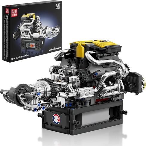 Mould King V8 Model Engine Kit for Adults, V8 Engine Building Sets, Mini Engine Toys Scale with Motor, STEM Project Building Kits, DIY Collectible Blocks for Boys (1169 Pieces) 10203 in Kuwait