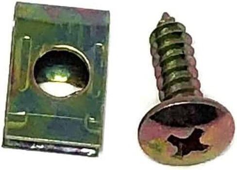 MMG GY6 Gas Scooter Body Fairing Panel Screws and Self MMG Tapper Clips - M4.8x16-50 Count Natural Metal Color in Saudi Arabia