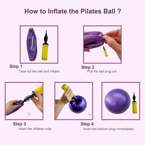 Pilates Ring and Ball Set with Resistance Bands, 12 inch Magic Circle Pilates Ring, Ideal Pilates Equipment for Home Workouts Pilates Set for Beginners, Fitness Gift in Saudi Arabia