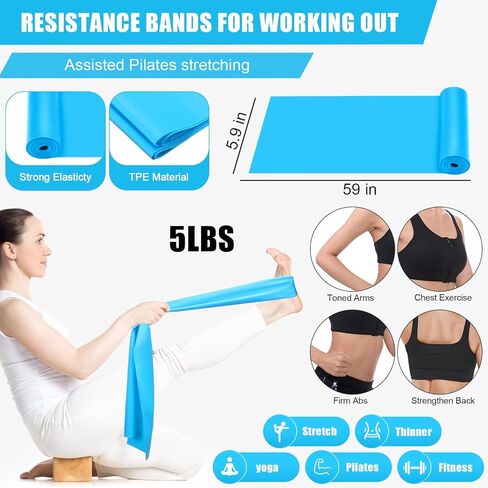 10 PCS Pilates Ring مجموعة للنساء معدات اليوغا المنزلية الملحقات بيلاتيس حلقة الدائرة والكرة هدية تشمل الكرة يوجا دائرة نطاقات كتلة الأشرطة حقيبة صالة رياضية in Saudi Arabia