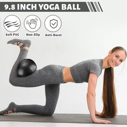 Pilates حلقة الدائرة مجموعة 18 جهاز كمبيوتر إكسسوارات المعدات للنساء التدريبات بيلاتيس كرة التمدد سحر الدائرة اليوغا حلقة صالة الألعاب الرياضية الخلفية مقاومة الجوارب المضادة للانزلاق in Saudi Arabia