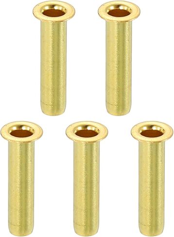 uxcell 10Pcs Fit for 3mm(1/8") Tube ID Brass Compression Fitting, Insert Tube Support Compression Sleeve Fitting, Sleeve Ferrules for Water Oil Air Pipe in Saudi Arabia