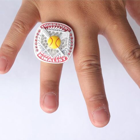 12 pack tournament softball player ring awards finger size 9 in Saudi Arabia