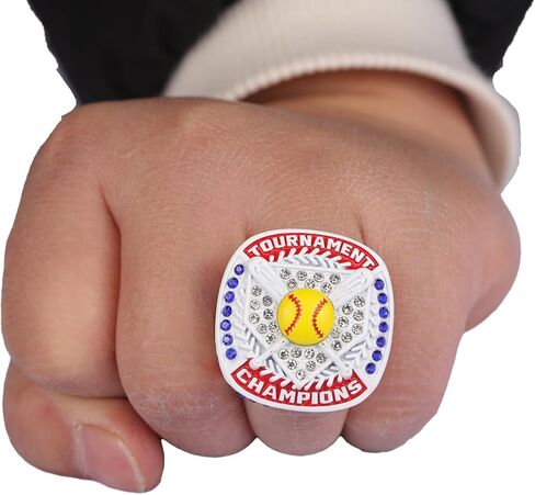 12 pack tournament softball player ring awards finger size 9 in Saudi Arabia