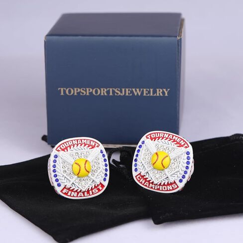 12 pack tournament softball player ring awards finger size 9 in Saudi Arabia