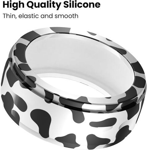 Compatible with Oura Ring Gen 4 Cover, 4Pack Protective Covers Anti-Scratch Elastic Silicone Ring Protector for Oura SmartRing Gen4 Accessories (4Pack-C) in Saudi Arabia