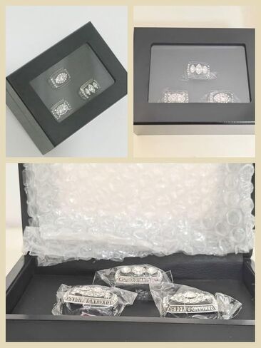 TREASURE FOOTBALL CHAMPIONSHIP RING 1976 1980 1983 RaiderTM & LUXURY LEGEND VICTORIOUS RARE SPORTS FAN GIFT SERIES - WITH SANDALWOOD BOX HOLIDAY SHOW COLLECT in Saudi Arabia