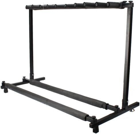 Ktaxon 3/5/7/9 Multiple Guitars Stand Display Stand Guitar & Ukulele & Bass & Banjo Holder for Band, Studio, Home (Square-5 Holder) in Saudi Arabia