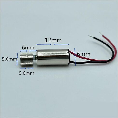 6mm*12mm Mini Coreless Vibration Vibrating Motor DC 1.5V 2.4V 3V DIY Toy Massager Toothbrush(Model B) in Saudi Arabia