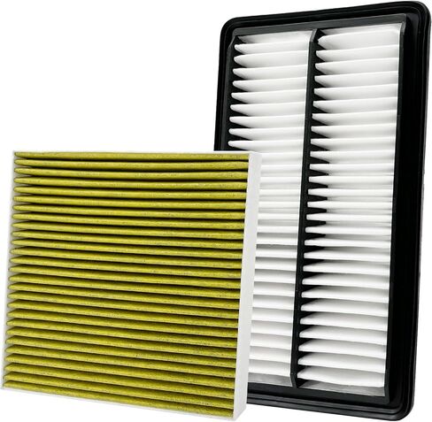 2PCS Cabin Engine Air Filter Kit Fits for CR V CRV CR-V 1.5L 2023-2024, Civic 1.5L 2022-2024, Accord 1.5L 2023-24, Integra 1.5L 2023-24, Replacement for CF11182, 80292-TF0-G01, 17220-64A-A00 in Saudi Arabia