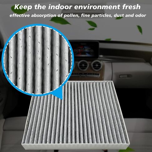 2PCS Cabin Engine Air Filter Kit Fits for CR V CRV CR-V 1.5L 2023-2024, Civic 1.5L 2022-2024, Accord 1.5L 2023-24, Integra 1.5L 2023-24, Replacement for CF11182, 80292-TF0-G01, 17220-64A-A00 in Saudi Arabia