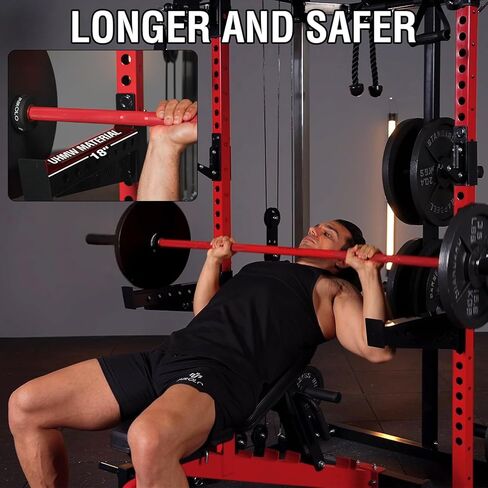 Mikolo Power Cage, 2000LB Power Rack with Independent Dual Pulley System, Multi-Function Home Gym Workout Machine for Cable Crossover in Kuwait