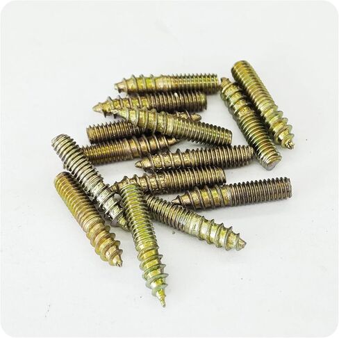 20Pcs M4x25mm Hanger Bolts, Double Ended Thread Dowel Screws, Self-Tapping Screws for Secure Wood Joints in Saudi Arabia