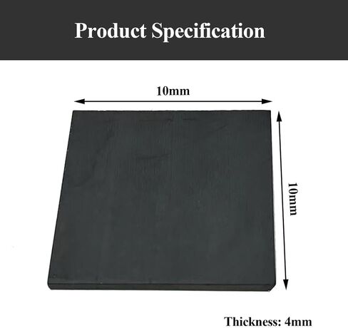 Silicon Carbide Ceramic Sheet 10×10×3Mm-10×10×5Mm, Silicon Carbide Square Sheet Suitable for Aerospace and Chemical Industries,10×10×3mm in Saudi Arabia