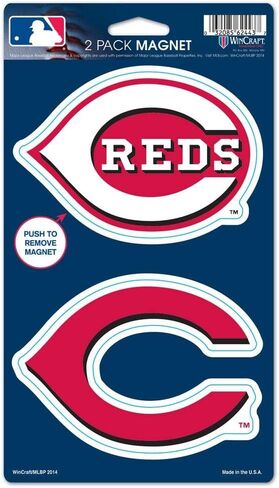 MLB Cincinnati Reds WCR62443014 Magnets (2 Pack) ، 5 "× 9" in Saudi Arabia