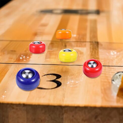 48 Pieces Mini Shuffleboard Replacement Pucks, Shuffle Board Rollers Set Desktop Free Sliding Beads Tabletop Curling Game Accessories Equipment for Indoor Home Leisure Sport in Saudi Arabia