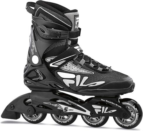 Fila Legacy Comp inline Like Fitness Skates للرجال والنساء- تقنية تدفق الهواء ، إطار مركب خفيف الوزن ، عجلات 80 مم ، محامل ABEC-5 in Saudi Arabia