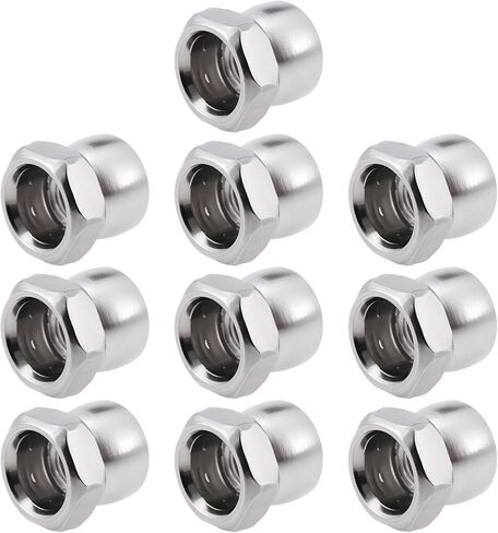 10PCS Stainless Steel Nut M8 Break Off Shear Anti Theft Twist Security for Outdoor Equipment Street Lights Surveillance Cameras in Saudi Arabia