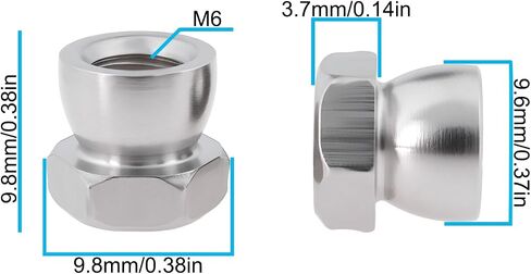 10PCS Stainless Steel Nut M8 Break Off Shear Anti Theft Twist Security for Outdoor Equipment Street Lights Surveillance Cameras in Saudi Arabia
