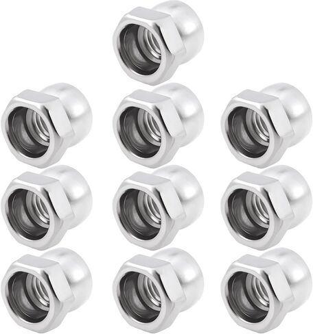 10PCS Stainless Steel Nut M8 Break Off Shear Anti Theft Twist Security for Outdoor Equipment Street Lights Surveillance Cameras in Saudi Arabia