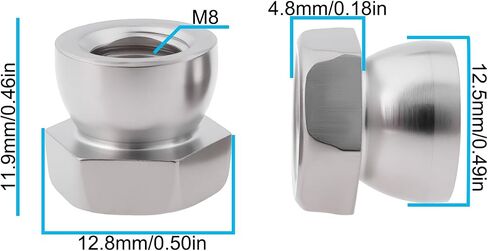10PCS Stainless Steel Nut M8 Break Off Shear Anti Theft Twist Security for Outdoor Equipment Street Lights Surveillance Cameras in Saudi Arabia