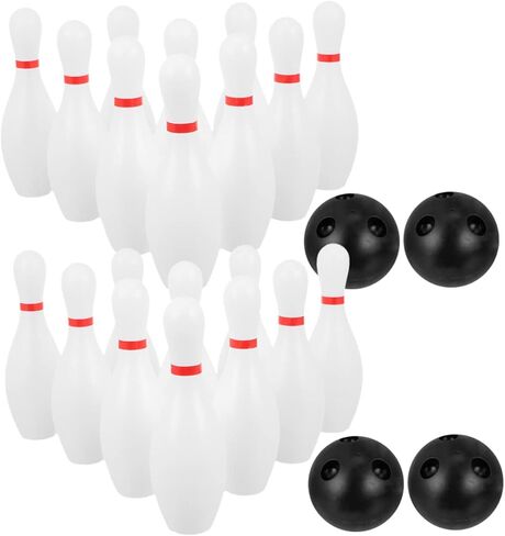 POPETPOP 2Sets Bowling Set of Bowling Pins and Balls for Play Safe Material Fun Sports Learning in Saudi Arabia