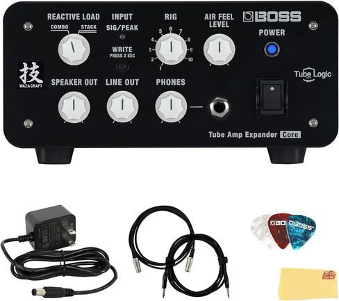 Boss Waza Tube amp expander bundle مع مزود طاقة Gearlux ، كابل MIDI ، كابل الأدوات ، اختيارات ، وقطعة قماش أوستن بازار تلميع in Kuwait