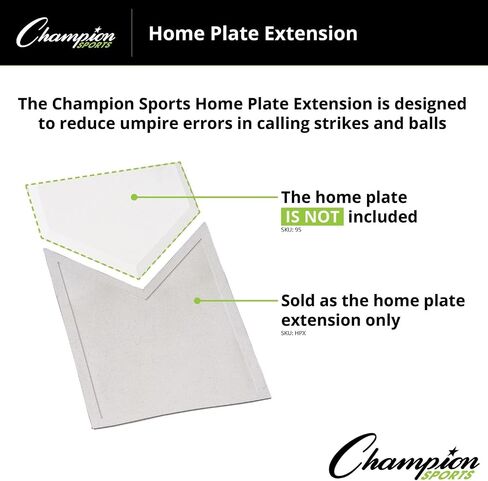 Champion Sports Baseball Home Plate Extension - Home Plate Not Included in Saudi Arabia
