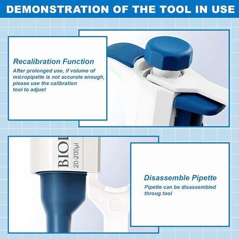 Micropipette, 500-5000ul Adjustable Single Channel Pipette, 0.5-5ml Manual Variable Volume Pipettor for Laboratory Scientific in Kuwait
