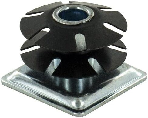 Outwater Industries Double Star Tell -Threads Caster Insert | الصلب المعالجة بالحرارة | يناسب 1-1/2 بوصة مربعة 16-18 أنبوب المقياس | الموضوع: 3/8-16 | 100 حزمة in Kuwait
