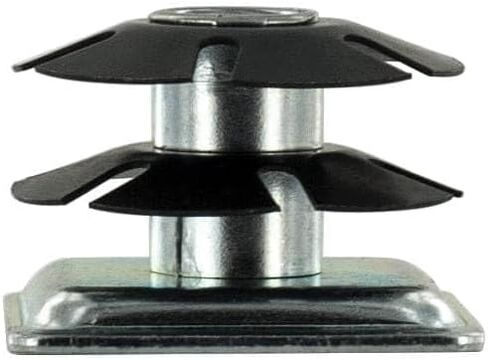 Outwater Industries Double Star Tell -Threads Caster Insert | الصلب المعالجة بالحرارة | يناسب 1-1/2 بوصة مربعة 16-18 أنبوب المقياس | الموضوع: 3/8-16 | 100 حزمة in Kuwait