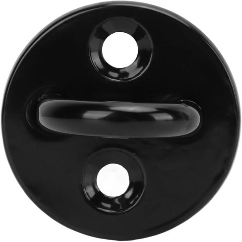 RiToEasysports Enhanced Load Bearing Heavy Duty Eye Plate Black Stainless Steel 5Pcs Suitable for Chain, Wire Rope, Brick Wall Installation (6mm) in Kuwait