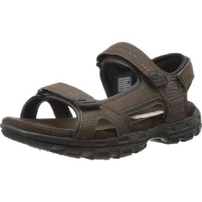 Skechers Men's Garver-Louden 64487 Open Toe Sandal W/Strap Closure, Taupe, 10 M US in Saudi Arabia