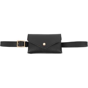 Women Mini Envelope Flap Faux Leather Fanny Pack Waist Bag Handbag Clutch Cell Phone Pouch in Kuwait