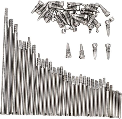 Asixxsix Bassoon Repair Accessories, 1 Set Bassoon Repair Parts with 30 Threaded Rods 27 Screws 8 Small Screws 5 Grooved Blocks, for Wind Instrument Repair Tool in Saudi Arabia