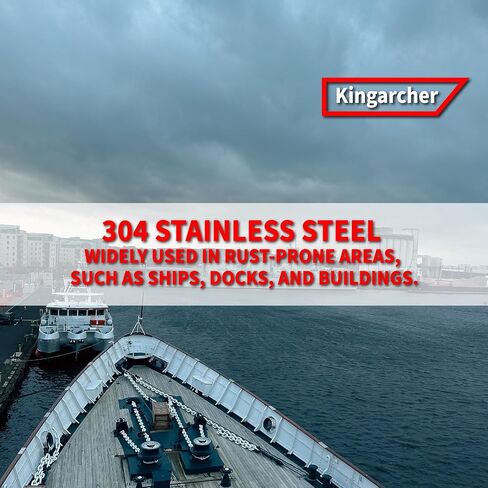 Kingarcher 252 PCS Hex Head Nuts and Bolts Set-1/4 "-20 ، 5/16" -18 ، 3/8 "-16 ، 304 Stainless Steel Kit مع غسالات وحالة تخزين in Saudi Arabia