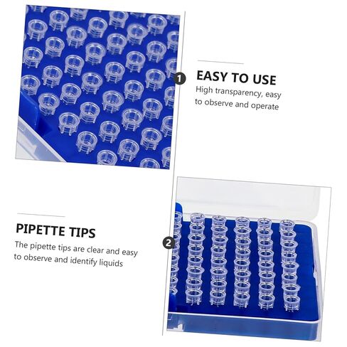 LIFKOME 96pcs Lab Filter Pipette Tips Boys and Girls Liquid Droppers Pipettes Pipetter Tips for School Experiments DIY Science in Kuwait