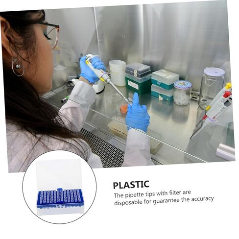 LIFKOME 96pcs Lab Filter Pipette Tips Boys and Girls Liquid Droppers Pipettes Pipetter Tips for School Experiments DIY Science in Kuwait