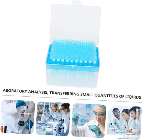unoymor 100pcs نصائح تصفية قابلة للتصفية قابلة للتصرف مطول 1 مل/10µL/200µL نصائح ماصة بلاستيكية للتجارب العلمية لوازم معالجة السائل القياسية in Saudi Arabia