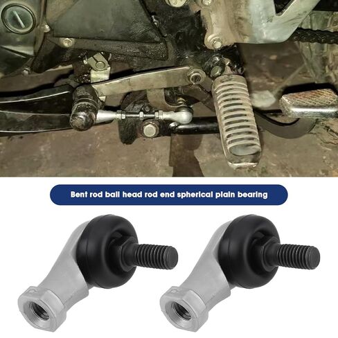 SING F LTD 4Pcs M8x1.25 Right Hand Thread Ball Joint Angle Joint Joint Bearing Ball Joint Steel Galvanized Male Rod End Bearing Ball Joint in Saudi Arabia