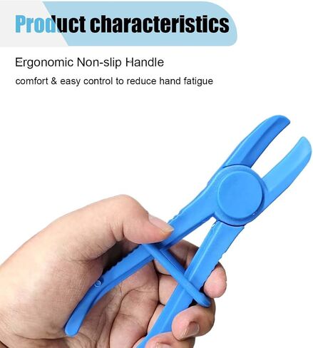 6PCS Hose Clamp Pliers, 3 Size Line Clamp Pliers Set, Plastic Hose Pinch Off Pliers, Hose Clamping Tools for Radiator Hoses, Flexible Hoses Gas Lines Fuel Hoses Coolant Hoses Brake Hoses (Blue) in Saudi Arabia