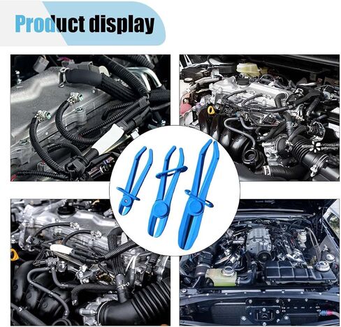 6PCS Hose Clamp Pliers, 3 Size Line Clamp Pliers Set, Plastic Hose Pinch Off Pliers, Hose Clamping Tools for Radiator Hoses, Flexible Hoses Gas Lines Fuel Hoses Coolant Hoses Brake Hoses (Blue) in Saudi Arabia